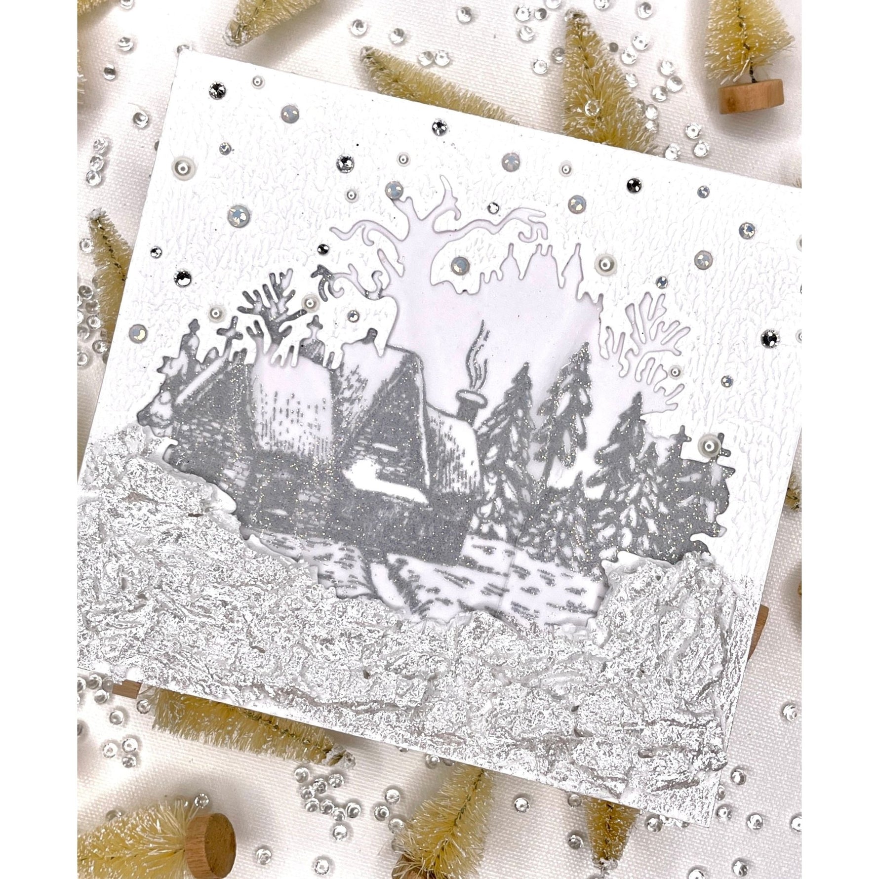 Paper Glaze Velvet - Winter Snowfall - Picket Fence Studios