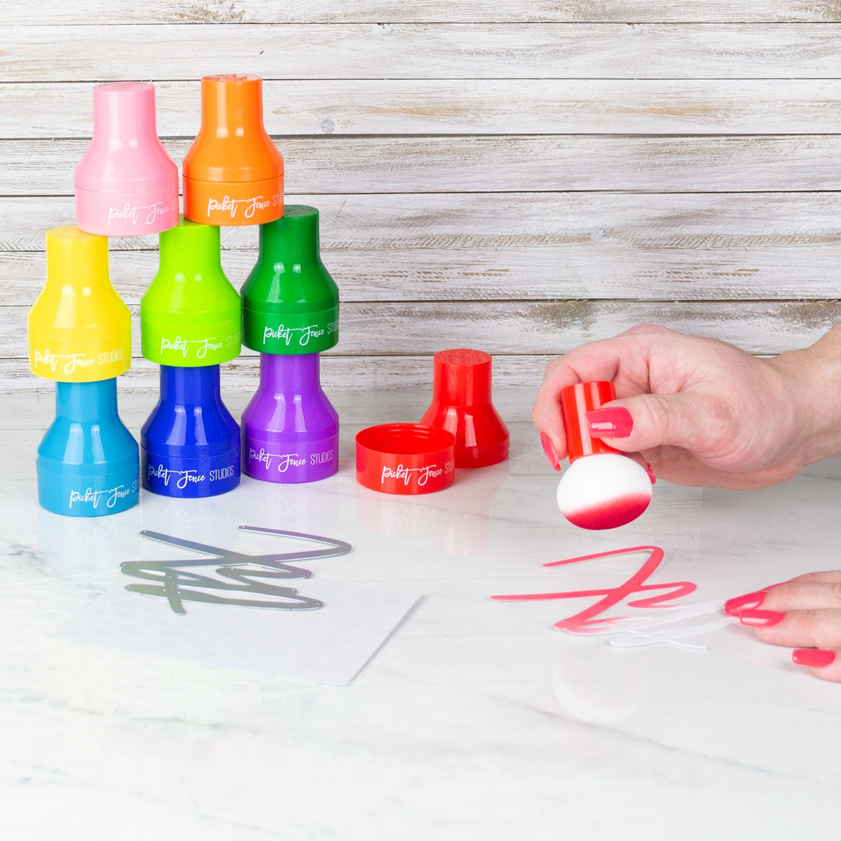 Paper Pouncers - Bright Rainbow - Picket Fence Studios