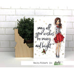 Pattern of Flowers 6x6 Stencil - Picket Fence Studios