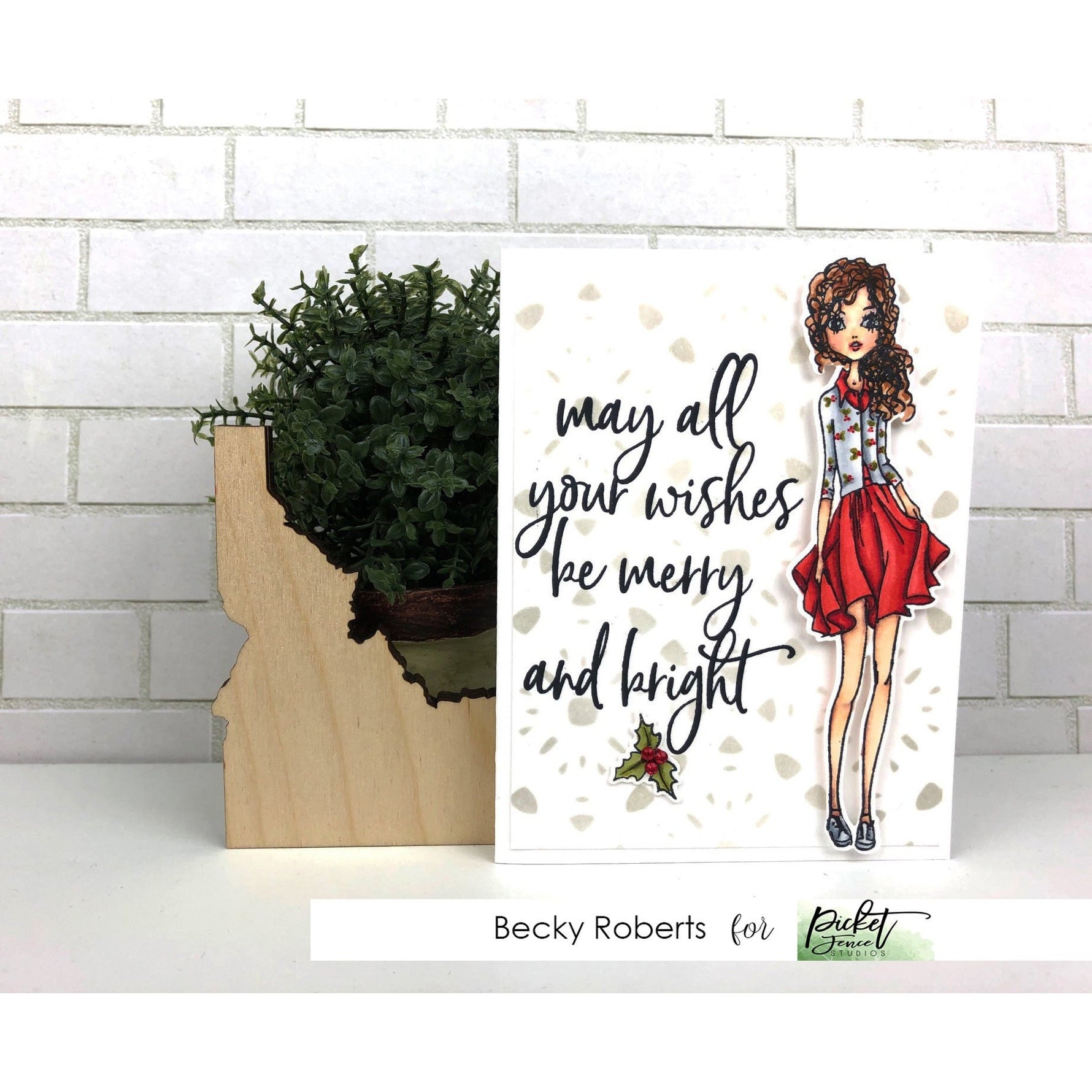 Pattern of Flowers 6x6 Stencil - Picket Fence Studios