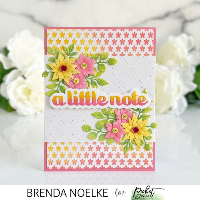Petals 6x6 Stencil - Picket Fence Studios