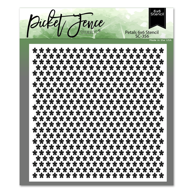 Petals 6x6 Stencil - Picket Fence Studios
