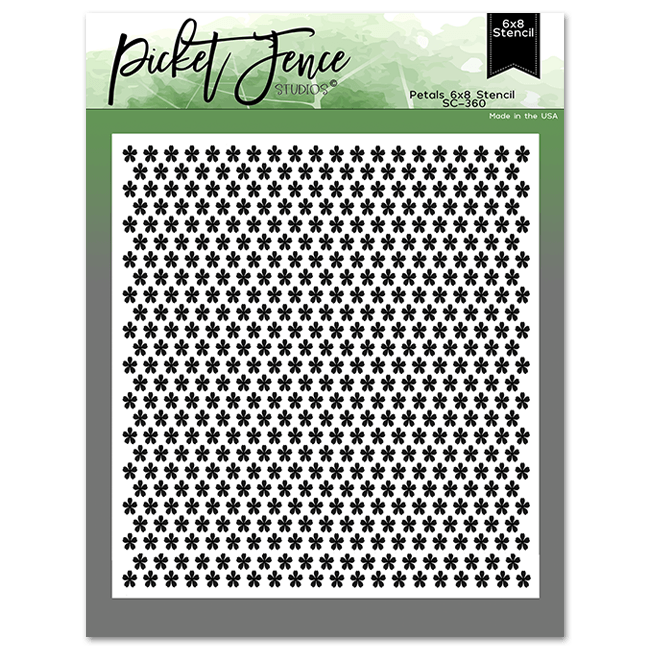 Petals 6x8 Stencil - Picket Fence Studios