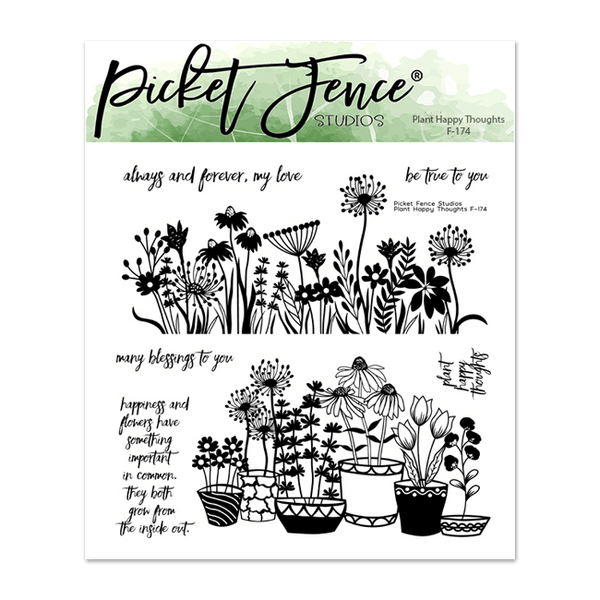 Plant Happy Thoughts - Picket Fence Studios