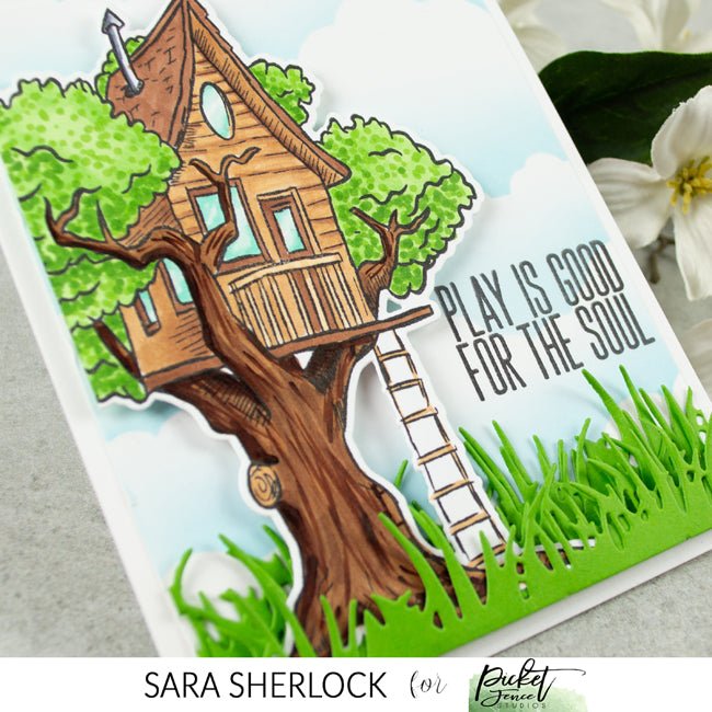 Play is Good Coordinating Die - Picket Fence Studios