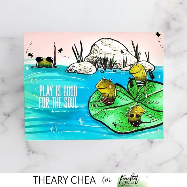 Pond Scenery Coordinating Die - Picket Fence Studios