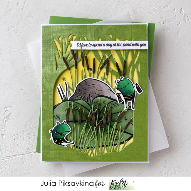 Pond Scenery Coordinating Die - Picket Fence Studios