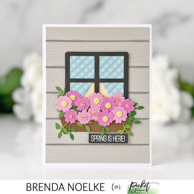 Pretty Flower Box and Window Dies - Picket Fence Studios