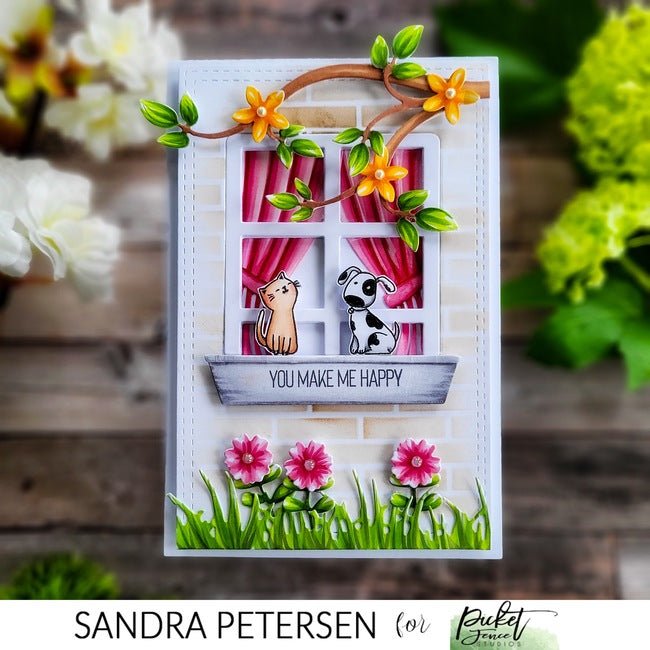 Pretty Flower Box and Window Dies - Picket Fence Studios