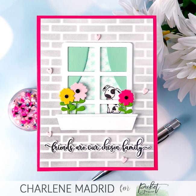 Pretty Flower Box and Window Dies - Picket Fence Studios