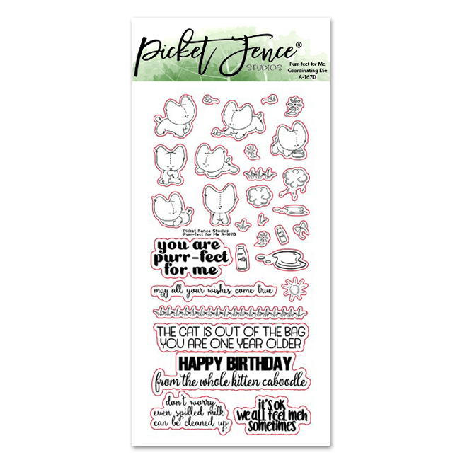 Purr-fect for Me Coordinating Die - Picket Fence Studios
