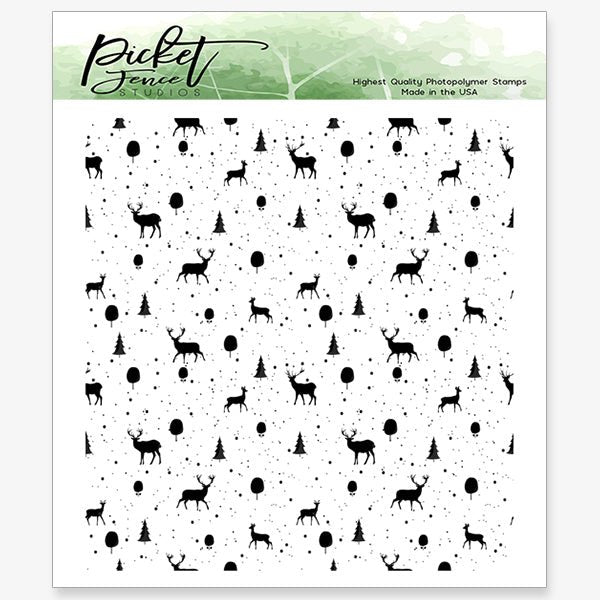 Reindeer Games 4x4 Seamless Satmp - Picket Fence Studios