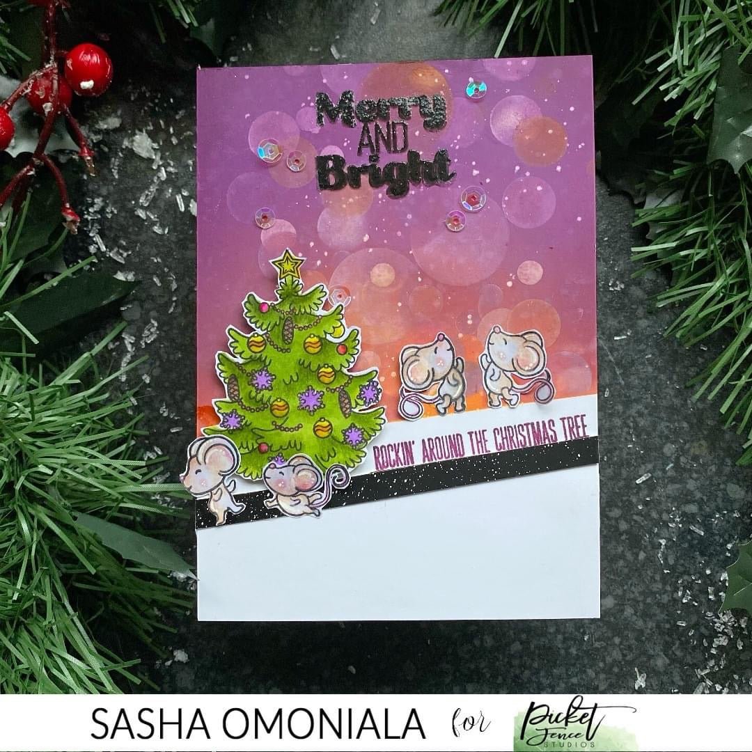 Rockin' around the Christmas Tree Coordinating Die - Picket Fence Studios