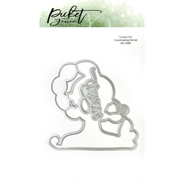 Scorpio Girl Coordinating Die - Picket Fence Studios