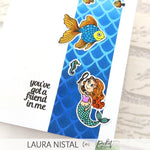 Sea Scales 6x6 Stencil - Picket Fence Studios