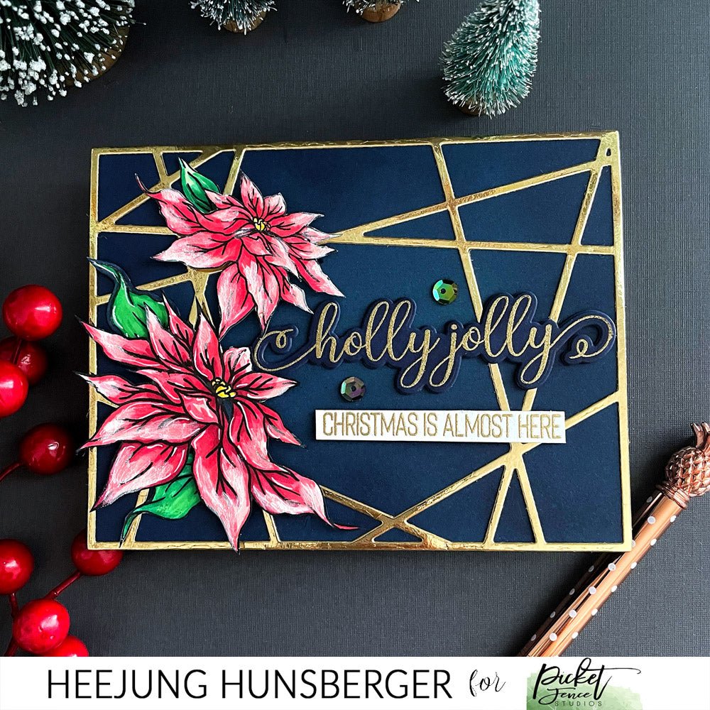 Seasonal Christmas Flowers - Picket Fence Studios