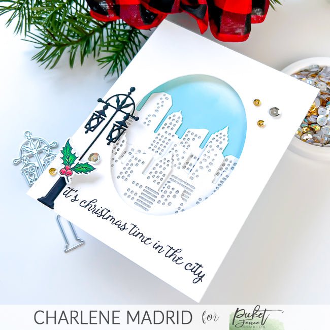 Seasonal Christmas Flowers Coordinating Die - Picket Fence Studios