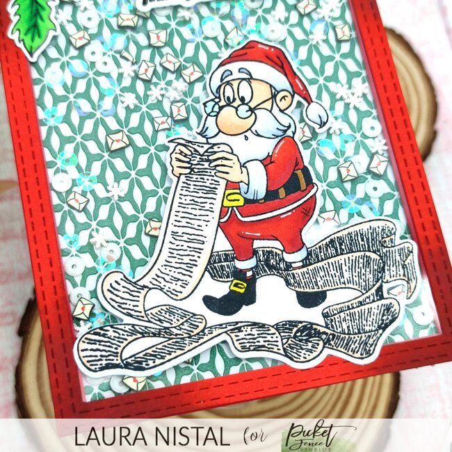 Seasonal Christmas Flowers Coordinating Die - Picket Fence Studios