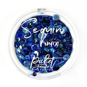 Sequin Mix - All about the Blues - Picket Fence Studios