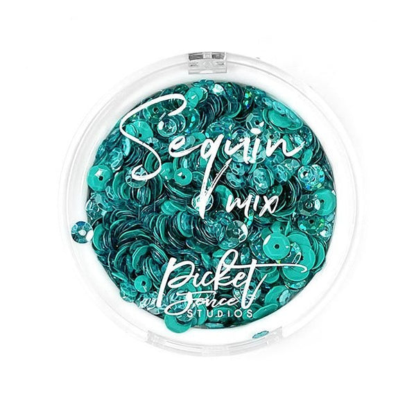 Sequin Mix - All about the Teals - Picket Fence Studios