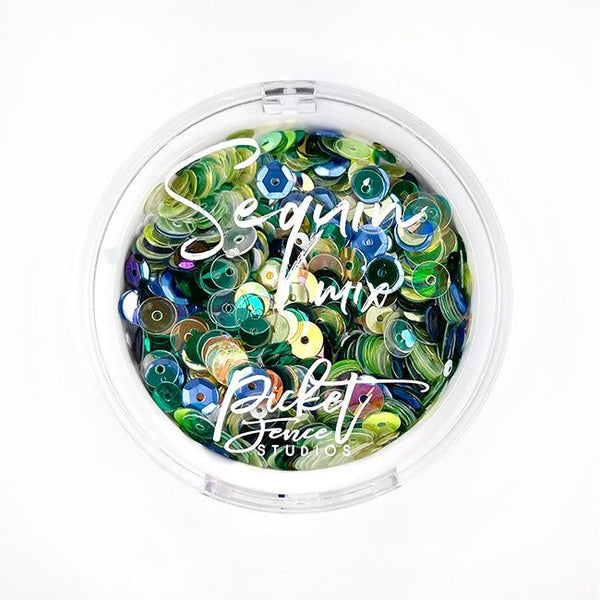 Sequin Mix - Green Seas - Picket Fence Studios