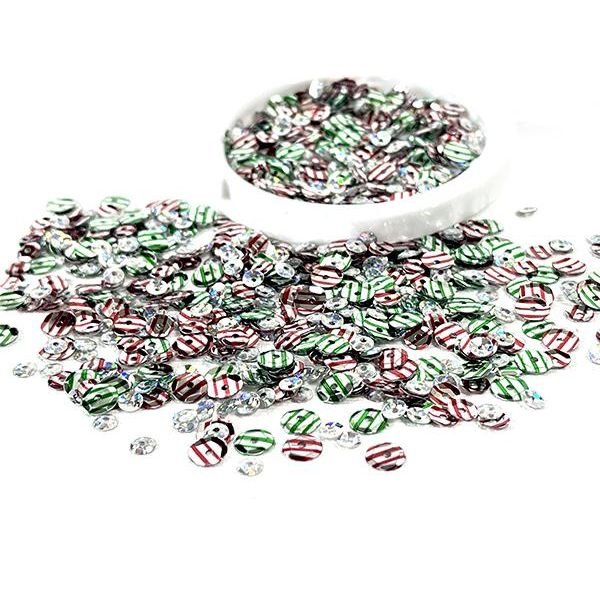 Sequin Mix - More Peppermint Kisses - Picket Fence Studios