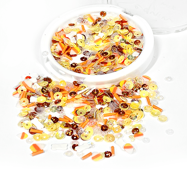 Sequin Mix Plus - Candy Corn - Picket Fence Studios