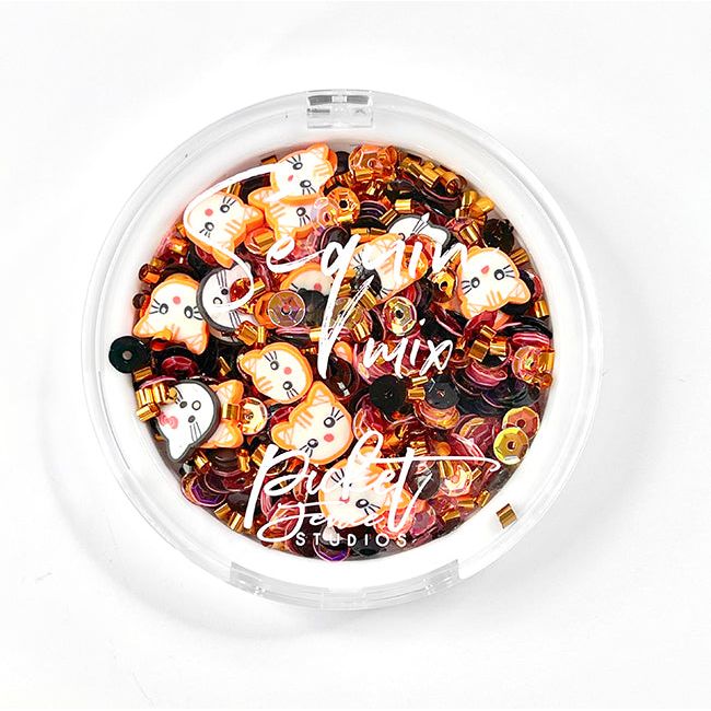 Sequin Mix Plus - Halloween Felines - Picket Fence Studios