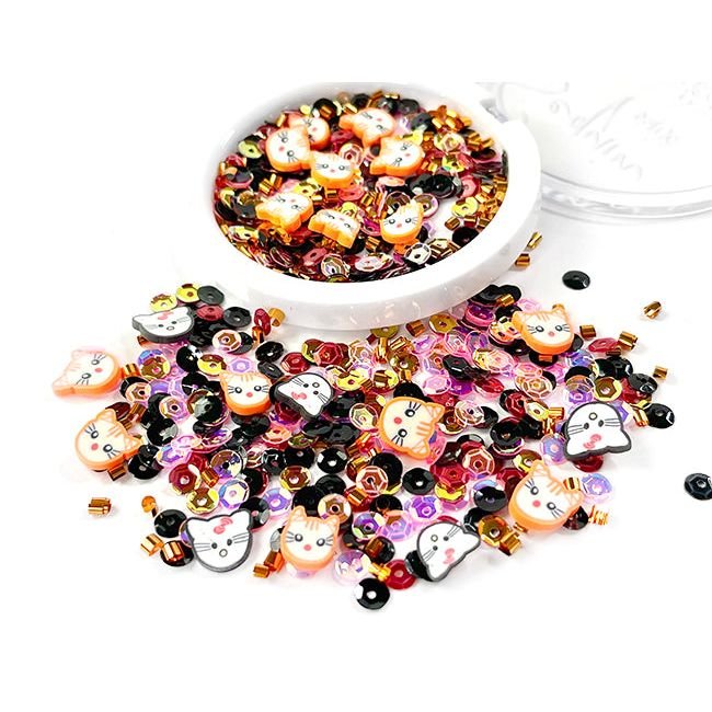 Sequin Mix Plus - Halloween Felines - Picket Fence Studios