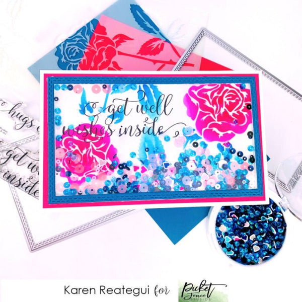 Sequin Mix Plus - I heart Mail - Picket Fence Studios