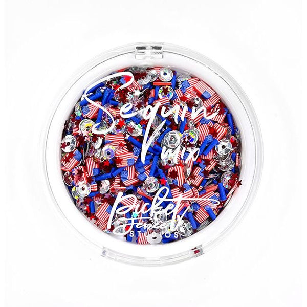 Sequin Mix Plus - Stars and Stripes - Picket Fence Studios