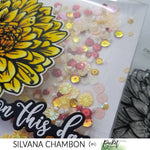 Sequin Mix - Yellow Bottlecap Flowers - Picket Fence Studios
