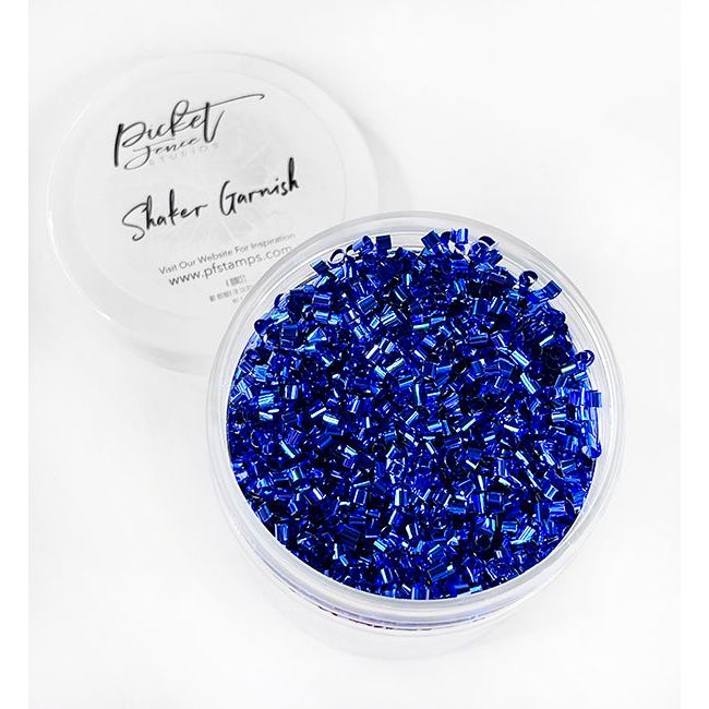 Shaker Garnish - Metallic Blue - Picket Fence Studios