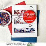 Shaker Garnish - Metallic Blue - Picket Fence Studios