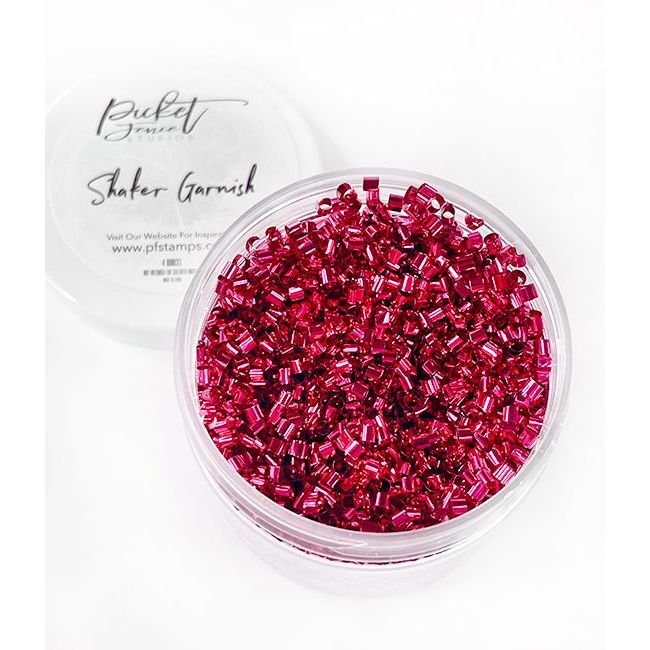 Shaker Garnish - Metallic Pink - Picket Fence Studios
