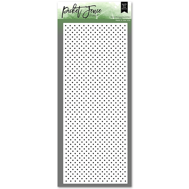 Slim Line A Whole Lot of Polka Dots Stencil - Picket Fence Studios