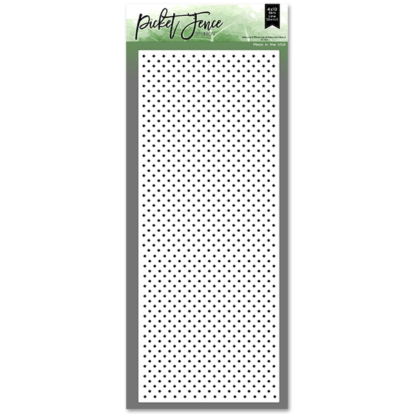 Slim Line A Whole Lot of Polka Dots Stencil - Picket Fence Studios