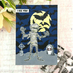 Slim Line Bat Crazy Stencil - Picket Fence Studios