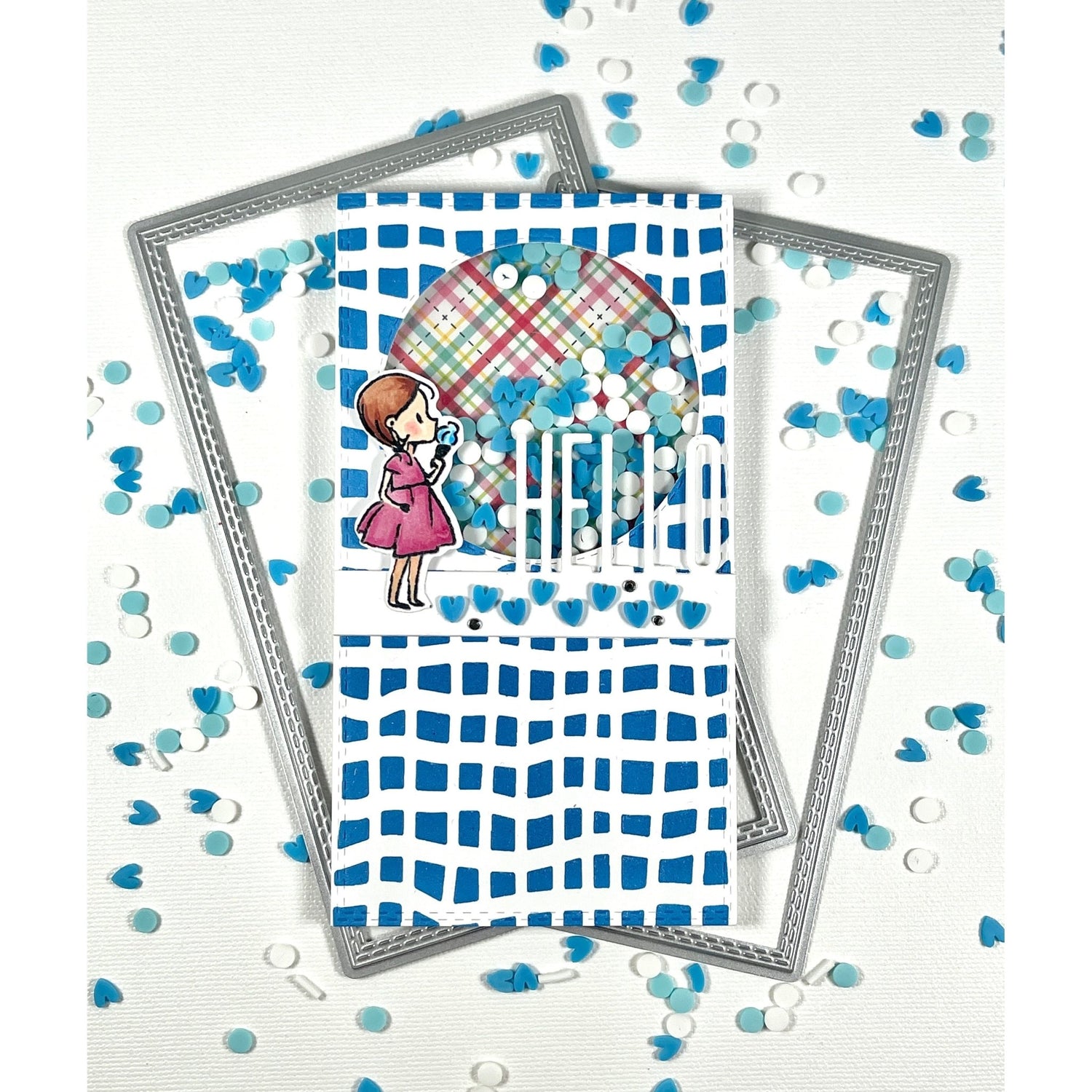 Slim Line Broken Fence Stencil - Picket Fence Studios