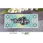 Slim Line Center Flower Stencil - Picket Fence Studios
