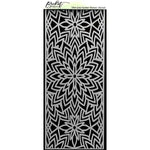 Slim Line Center Flower Stencil - Picket Fence Studios