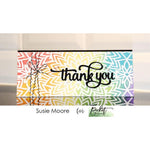 Slim Line Center Flower Stencil - Picket Fence Studios