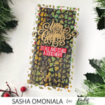 Slim Line Christmas Tree Lot Stencil - Picket Fence Studios