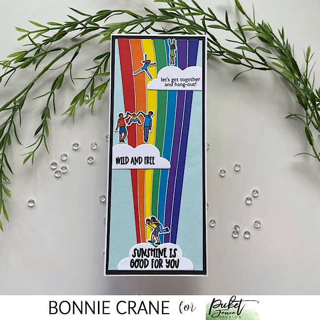 Slim Line Curvy Rainbow Die - Picket Fence Studios