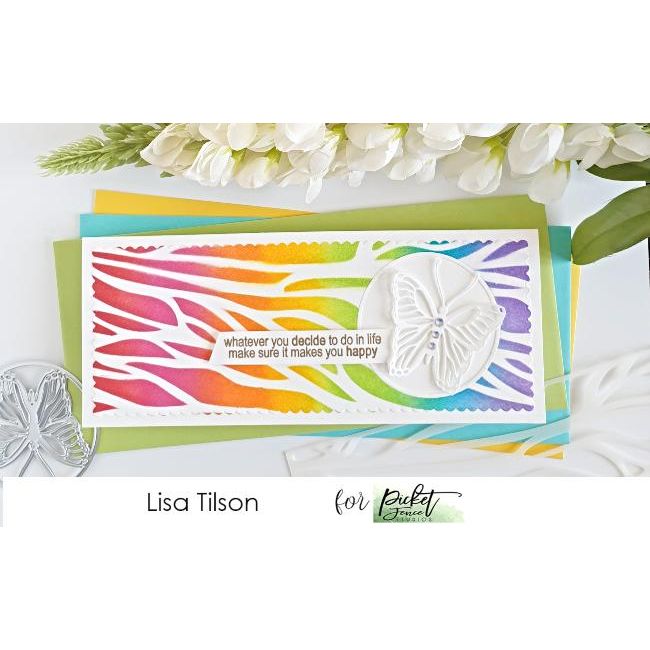 Slim Line Die Cutting System - Monarch Butterfly - Picket Fence Studios