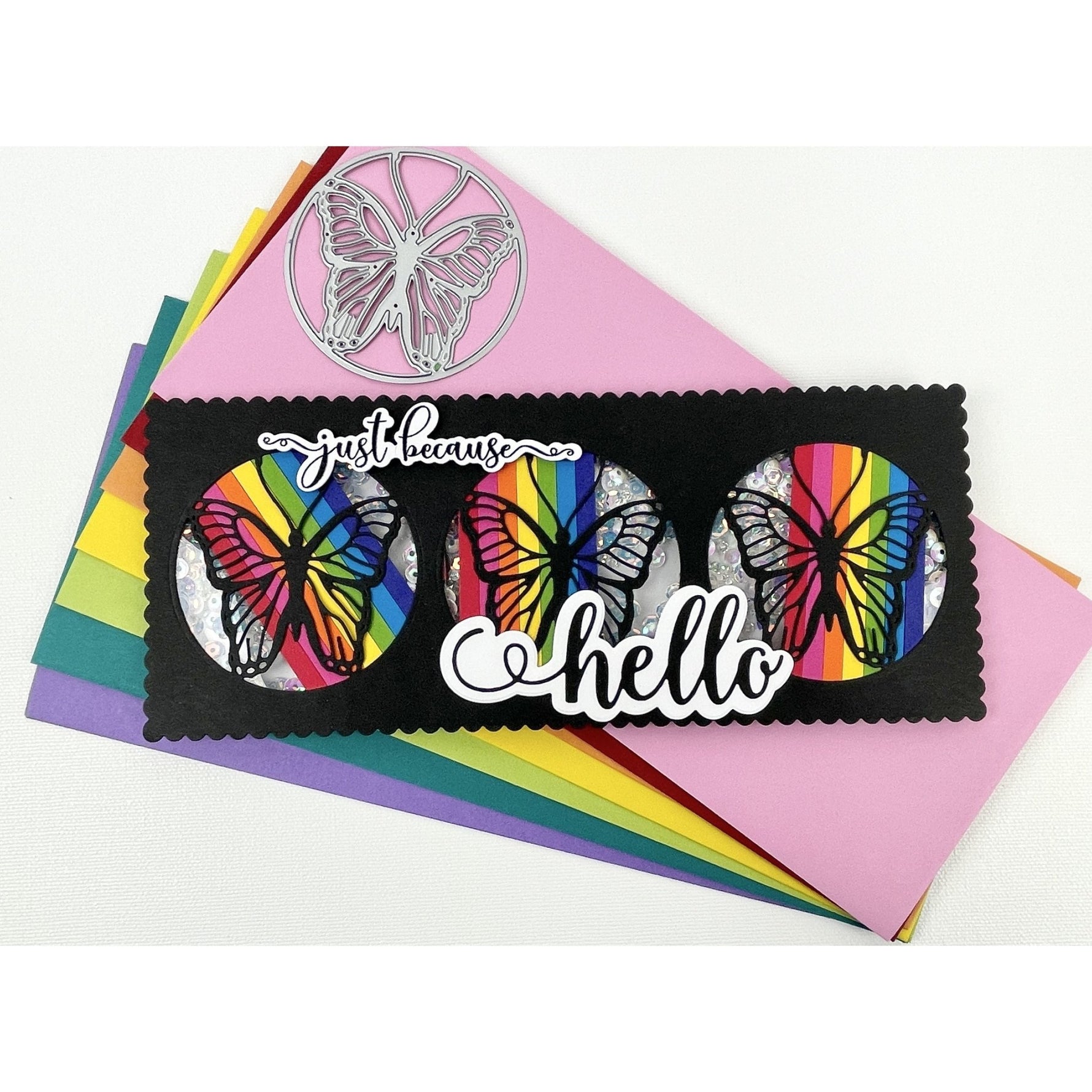 Slim Line Die Cutting System - Monarch Butterfly - Picket Fence Studios