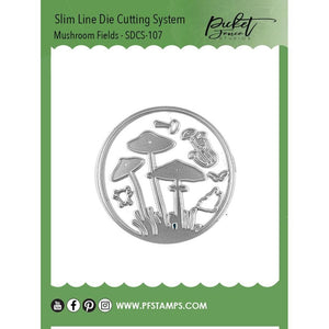 Slim Line Die Cutting System - Mushroom Fields - Picket Fence Studios
