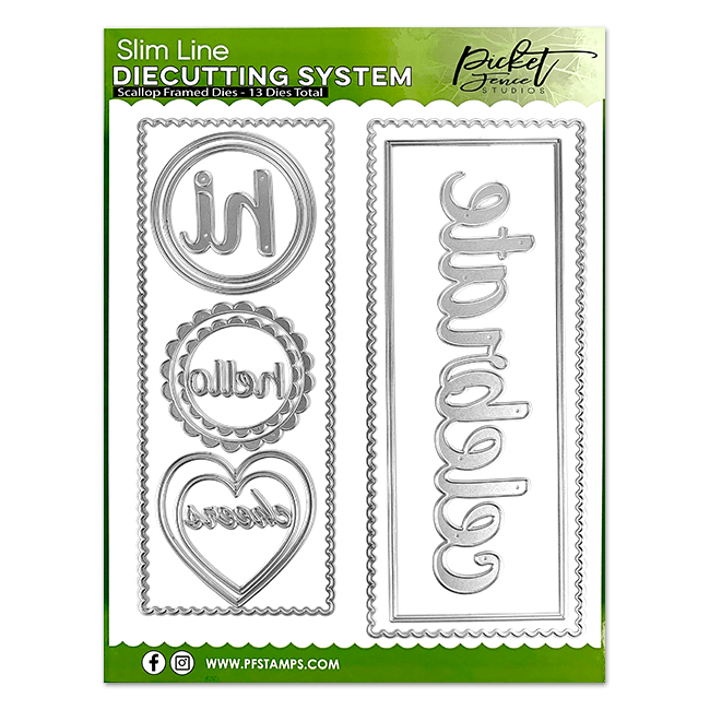 Slim Line Die Cutting System - Scallop Frames - Picket Fence Studios