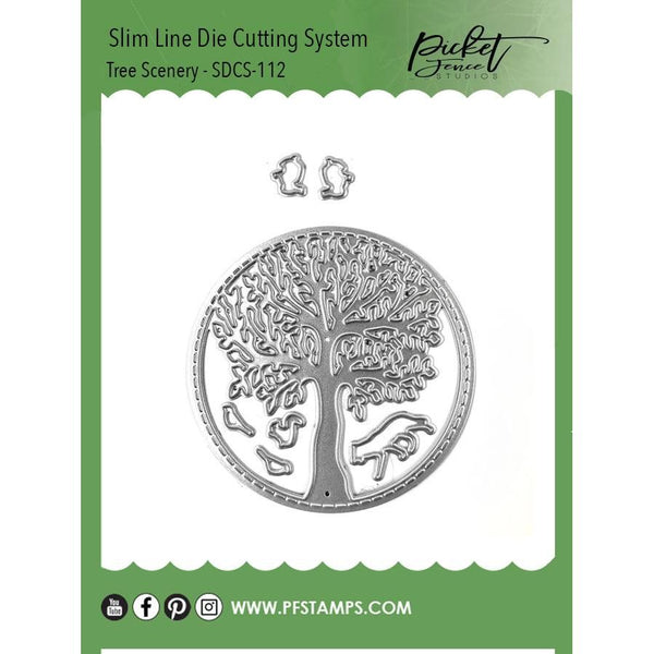 Slim Line Die Cutting System - Tree Scenery - Picket Fence Studios