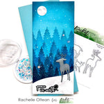 Slim Line Double Tree Line Stencil - Picket Fence Studios